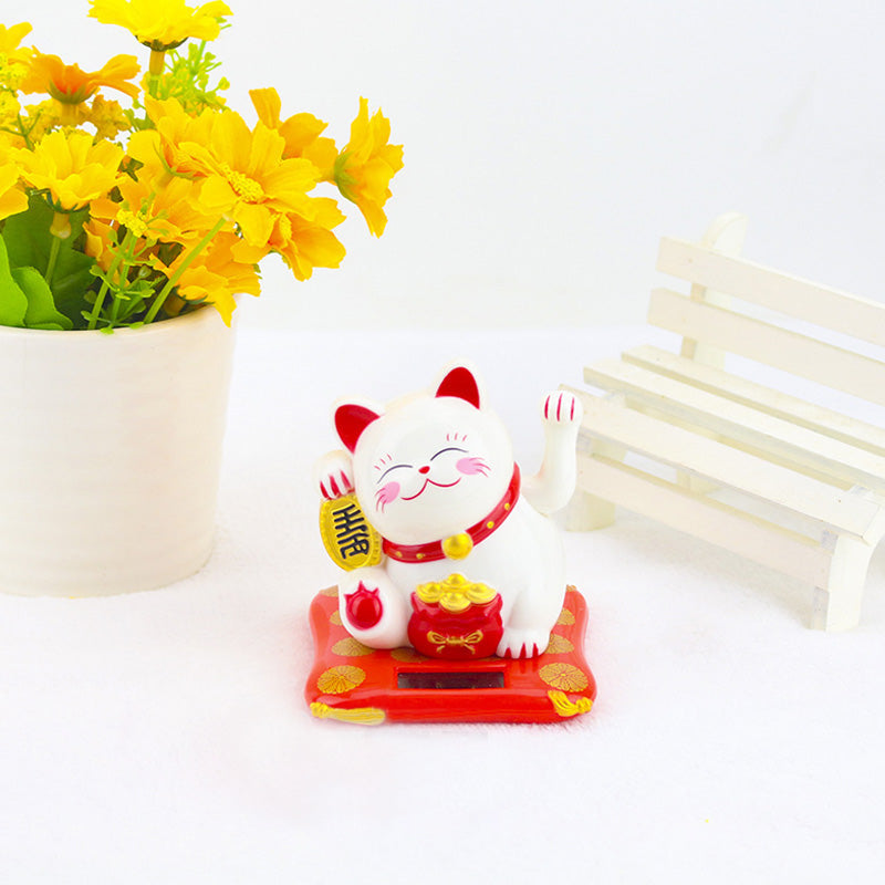 Chat Chinois Porte Bonheur Solaire Univers Chinois