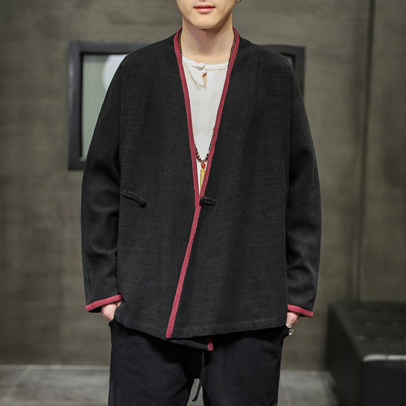 Veste Chinoise Homme Coton Univers Chinois - Main Image