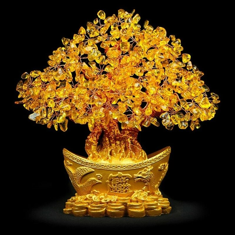 Porte-bonheur Chinois Décoratif - Vase Rotatif, Perles Résine Noire, Franges - Neuf Avec étiquette
