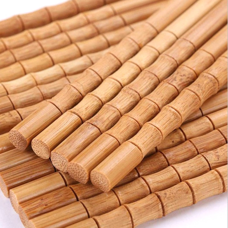 Baguette chinoise set de 12 en bambou 1X1X25 NATUREL - Dansmamaison