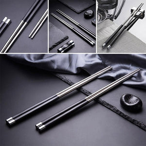 Baguette Chinoise En Argent Design Moderne
