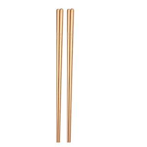Baguettes Chinoises Nouilles En Acier Doré