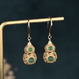 Boucles D'oreilles Gourde Chinoise Pour Les Femmes