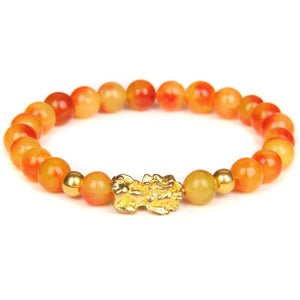 Bracelet Chinois Pixiu Orange