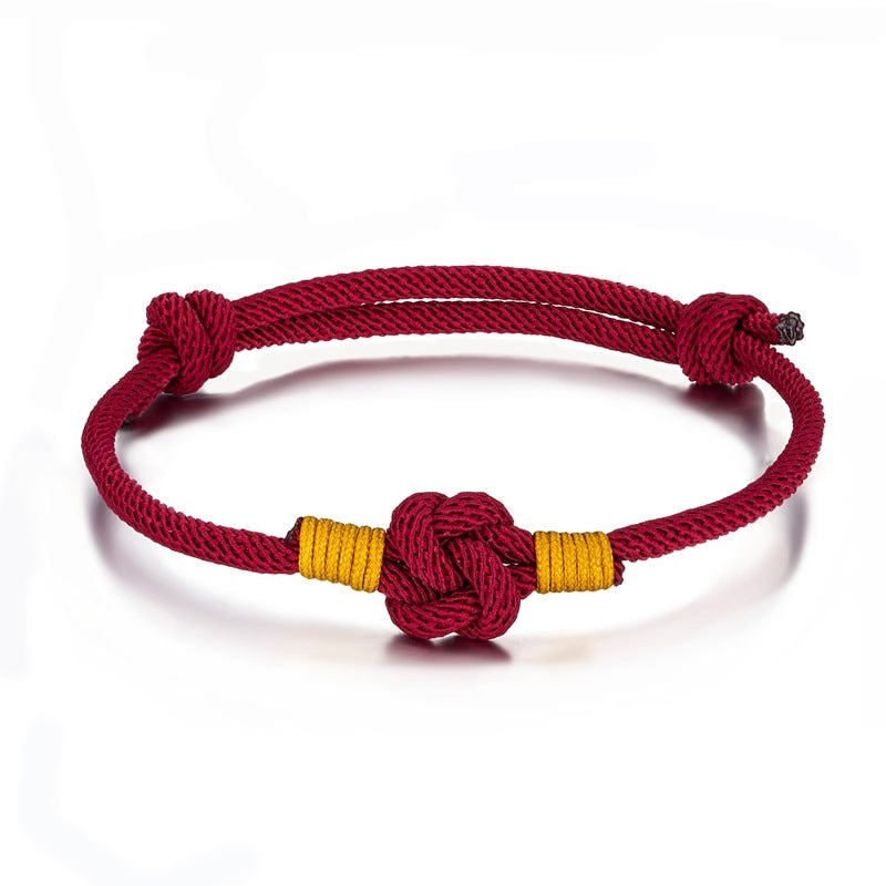 Bracelet Nœud Chinois Rouge