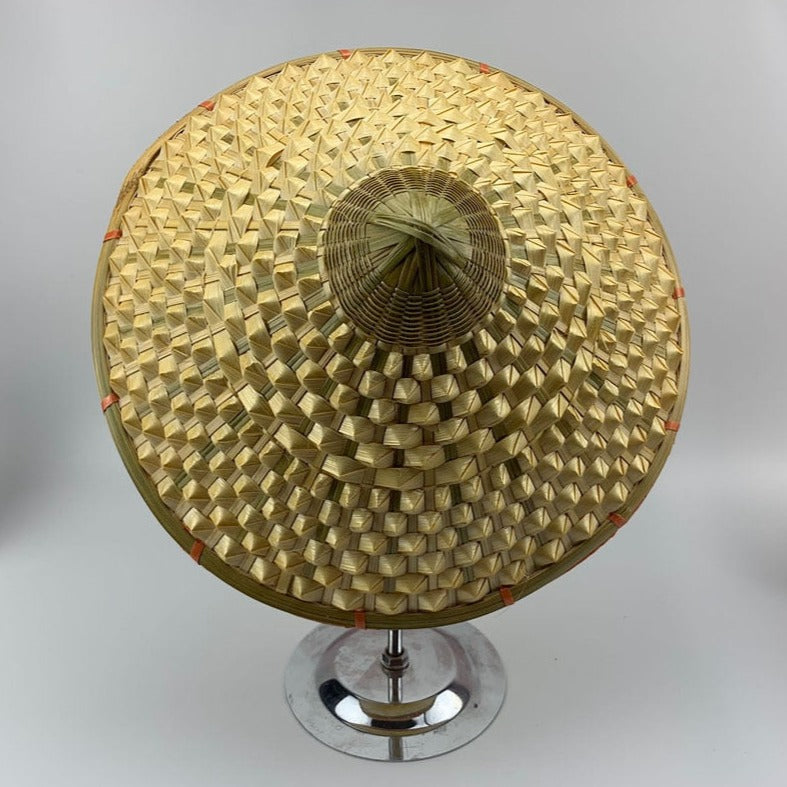 Chapeau Asiatique En Bambou - Léger, Respirant, Pour Jardin, Pêche, Protection Soleil/pluie