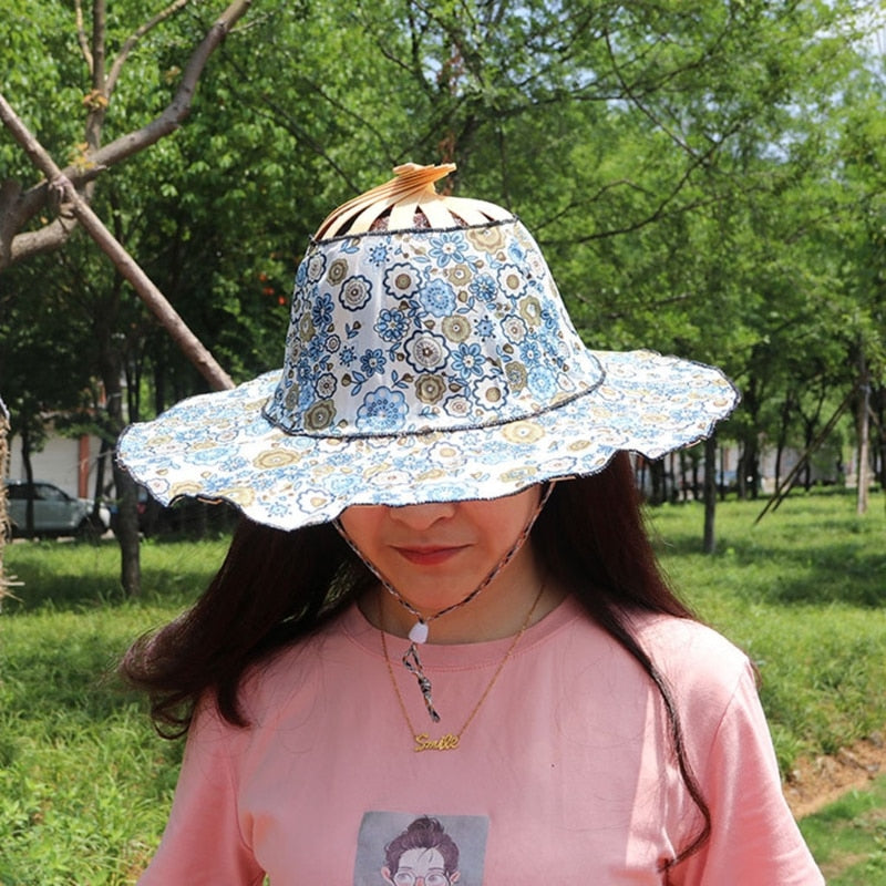 Chapeau Éventail Chinois Accessoire De Mode Asiatique