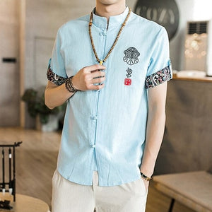 Chemise Style Chinois Légère Et Fluide 