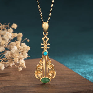 Collier Pendentif Pipa Chinois