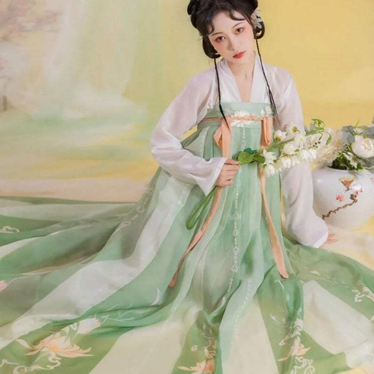Costume Traditionnel Chinois Hanfu Vert