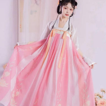 Costume Traditionnel Chinois Hanfu Rose