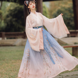 Hanfu Traditionnel Manches Longues