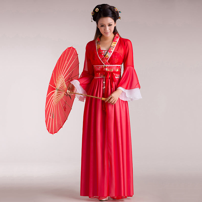 Hanfu Traditionnel Rouge