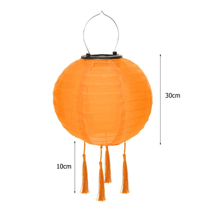 Lanterne Chinoise Extérieur Solaire Couleur Orange