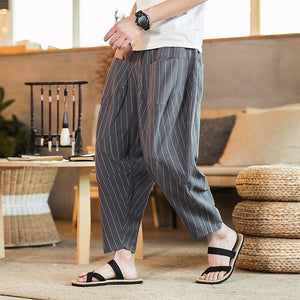 Pantalon Chinois à Rayures