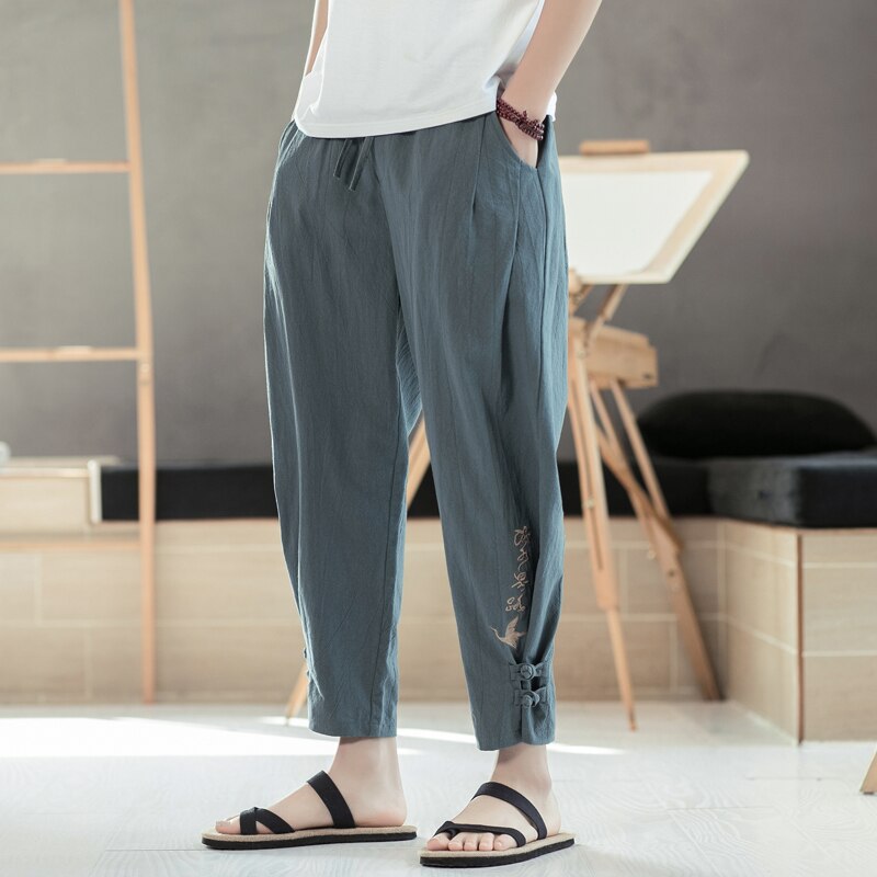 Pantalon Chinois Ajusté à la mode