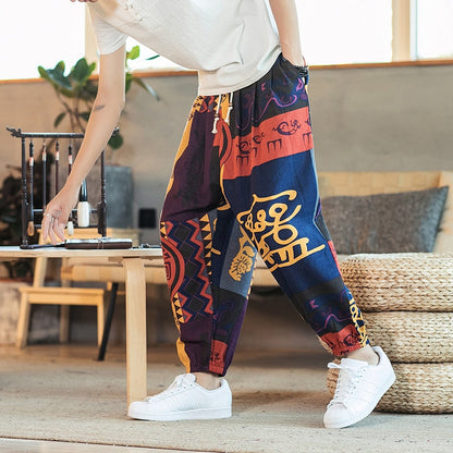 Pantalon Motif Chinois