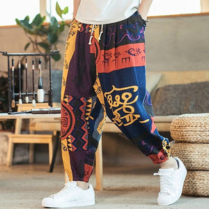 Pantalon Motif Chinois Pour Homme