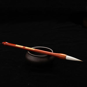 Pinceaux Chinois Calligraphie Manche Bois Touffe Naturelle