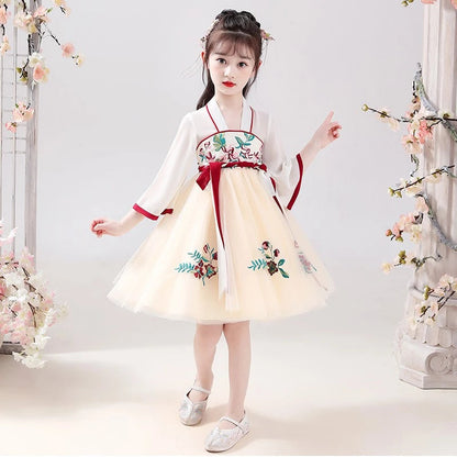 Robe Chinoise Fille Vêtement Style Hanfu Traditionnel