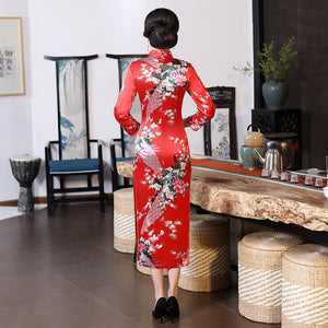 Robe Chinoise Longue Femme Zipée