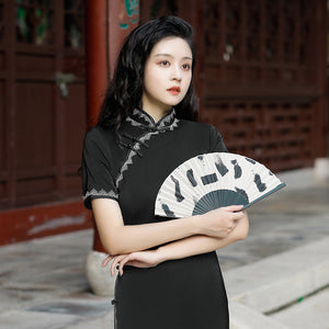 Robe Chinoise Moulante Qipao Asiatique