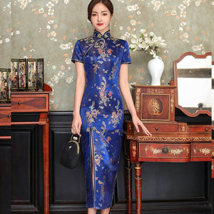 Robe Chinoise Satin Vêtement