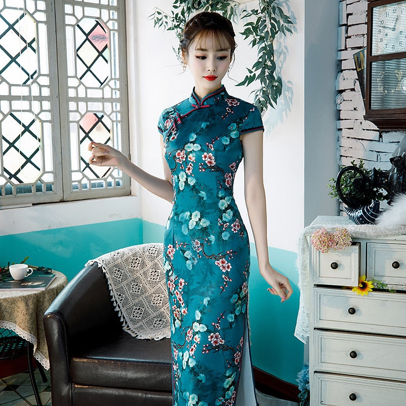 Robe Chinoise Traditionnelle En Soie