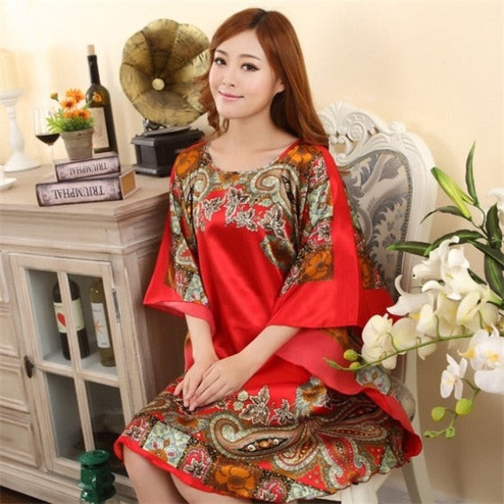 Robe De Chambre Chinoise Femme Imprimé Oriental