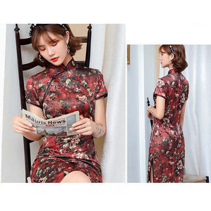Robe Effet Chinoise Cheongsam