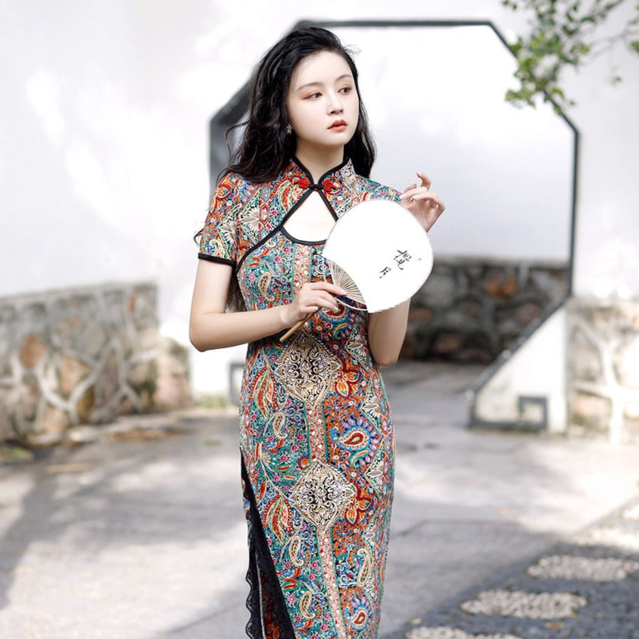 Robe Inspiration Chinoise Style Qipao