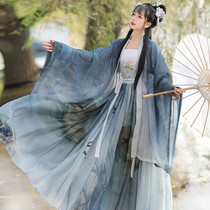 Robe Traditionnelle Chinoise Hanfu Manches Longues