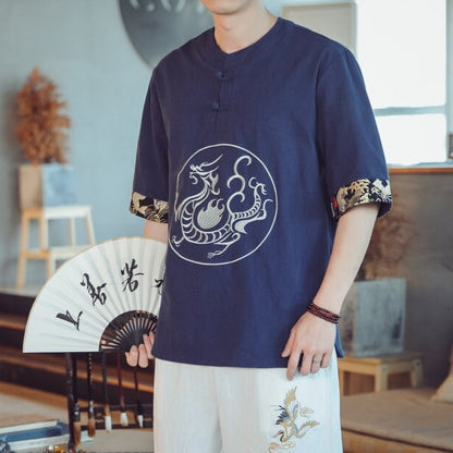 T-shirt Dragon Chinois Avec Brochure