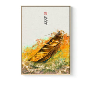 Tableau Art Chinois Avec Impression À L'Encre