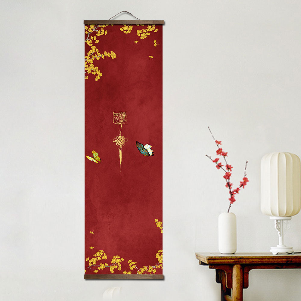 Tableau Chinois Rouge Murale