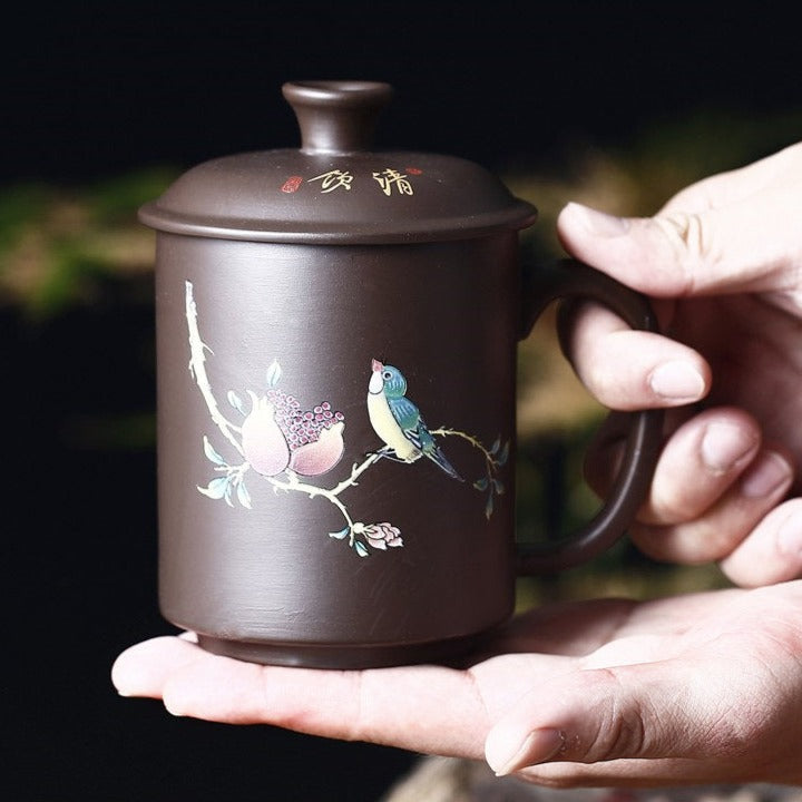 Vintage,tasse à thé à couvercle et passoire,tasse de thé chinoise,tasse de  thé et diffuseur,tasse de thé asiatique,tasse de thé avec couvercle,cadeau  de thé, tasse de thé,passoire en céramique -  France