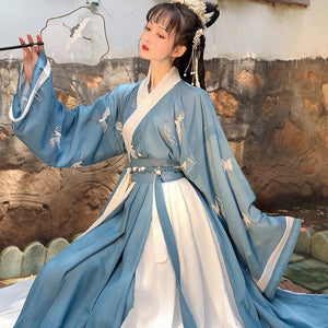 Tenue Traditionnelle Chinoise Hanfu Manches Longues