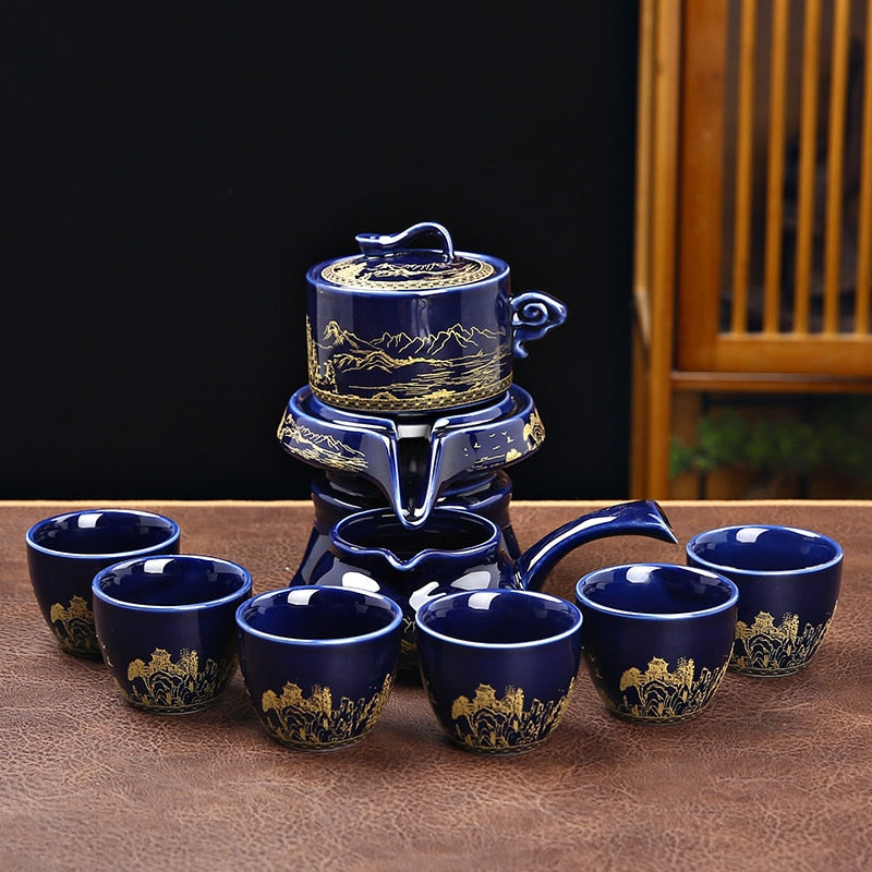 Théière Chinoise Porcelaine Bleue