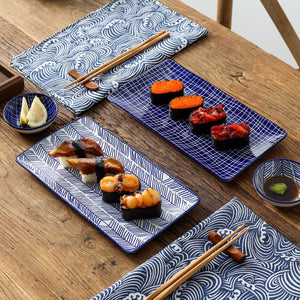 Vaisselle Asiatique Bleue