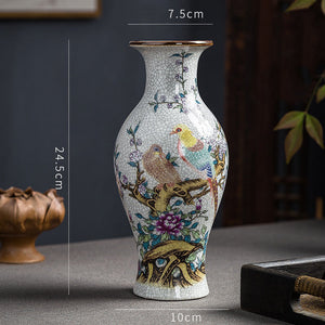 Vase Chinois Émail En Céramique