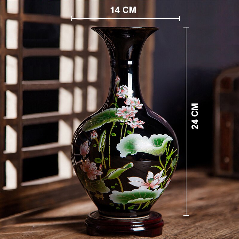 Vase Chinois Noir