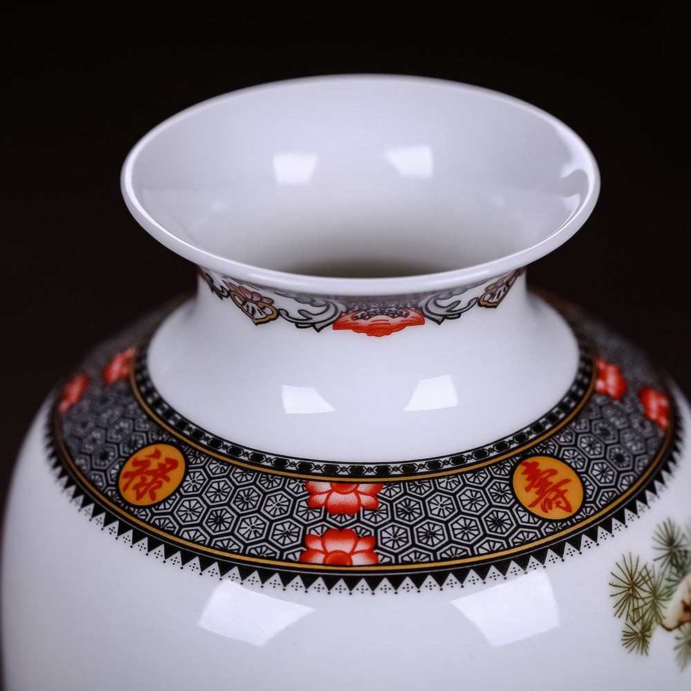 Vase Chinois Porcelaine Récipient Décoratif