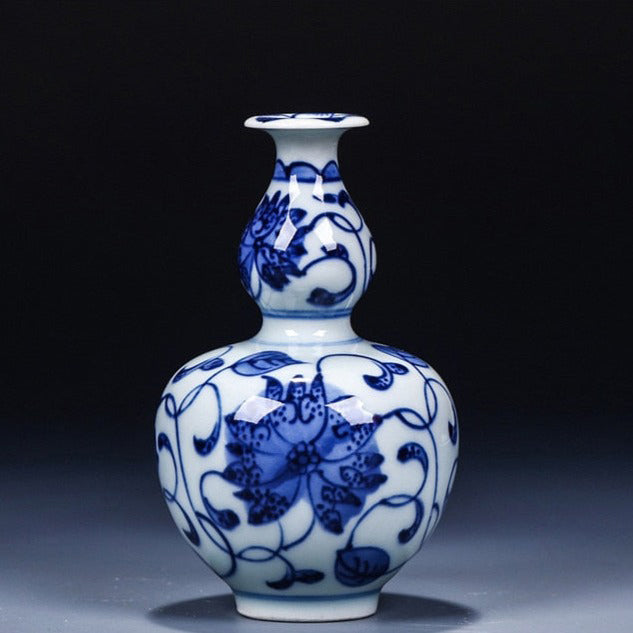 Vase Chinois Porcelaine Bleu et Blanc