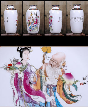 Vase Chinois Porcelaine Chine Déco Intérieure