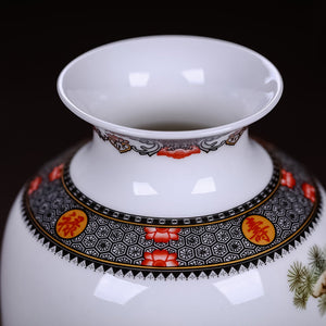 Vase Décor Chinois Céramique