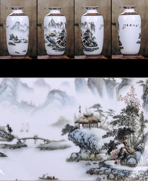 Vase Décor Chinois Asiatique