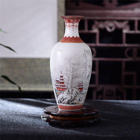 Vase Motif Chinois