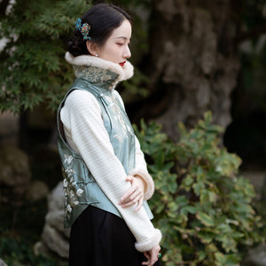 Veste Chinoise Hiver Avec Col Montant