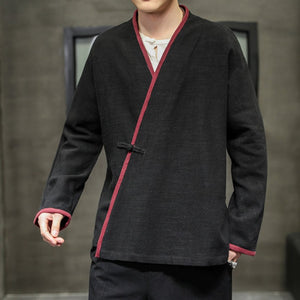 Veste Chinoise Homme Coton Fluide